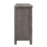 Modern Farmhouse 8 Drawer Dresser, W68 x D18 x H38, Dark Gray