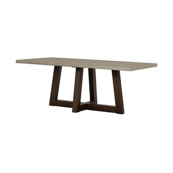 Elodie Grey Concrete and Dark Grey Oak Rectangle Dining Table