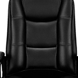 Black Leather Executive Chair with Lumbar Support