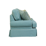 Classics Coastal Aqua Sofa with Four Accent Pillows