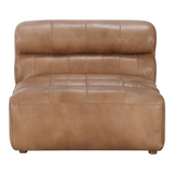 Ramsay Leather Armless Chair Tan