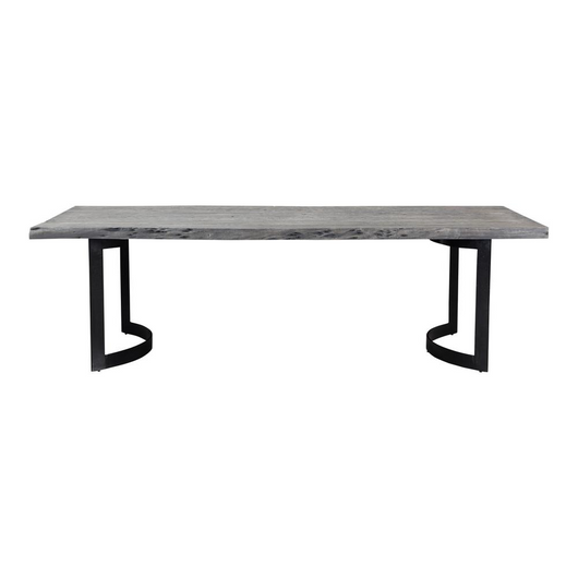 BENT DINING TABLE SMALL WEATHERED GREY