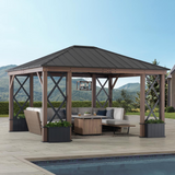 Sunjoy SummerCove 13 ft. x 15 ft. Hardtop Gazebo