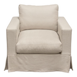 Savannah Slip-Cover Chair in Sand Natural Linen by Diamond Sofa
