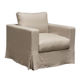 Savannah Slip-Cover Chair in Sand Natural Linen by Diamond Sofa