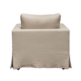 Savannah Slip-Cover Chair in Sand Natural Linen by Diamond Sofa