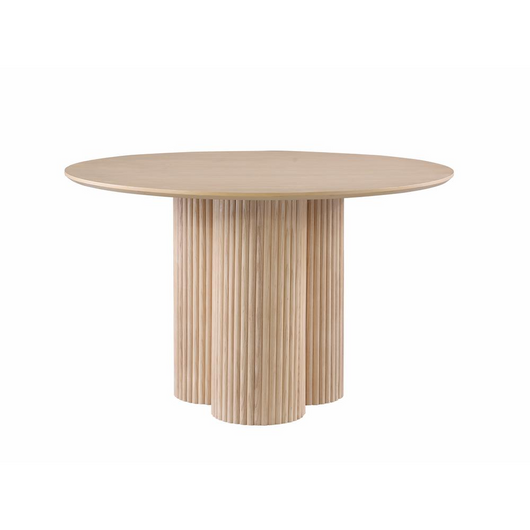 Cato Light Oak Round Dining Table