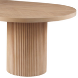 Cato Light Oak Oval Dining Table