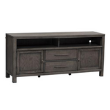 Modern Farmhouse Entertainment Console, Dusty Charcoal