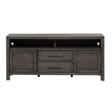 Modern Farmhouse Entertainment Console, Dusty Charcoal