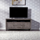 Modern Farmhouse Entertainment Console, Dusty Charcoal