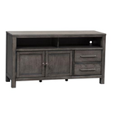 Modern Farmhouse Entertainment Console, 56", Dusty Charcoal