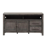 Modern Farmhouse Entertainment Console, 56", Dusty Charcoal