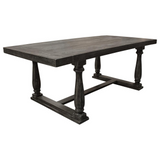 Katrina Solid Wood Rectangular Dining Table in Weathered Gray