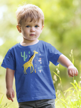 Giraffe Doodle Style Safari Bodysuit -Image by Shutterstock