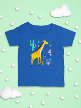 Giraffe Doodle Style Safari Bodysuit -Image by Shutterstock