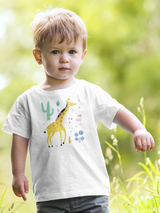 Giraffe Doodle Style Safari Bodysuit -Image by Shutterstock