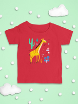 Giraffe Doodle Style Safari Bodysuit -Image by Shutterstock