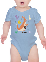 Kangaroo Doodle Style Safari Bodysuit -Image by Shutterstock