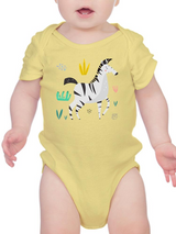 Zebra Doodle Style Safari Bodysuit -Image by Shutterstock