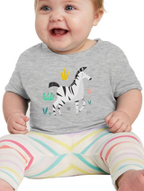 Zebra Doodle Style Safari Bodysuit -Image by Shutterstock