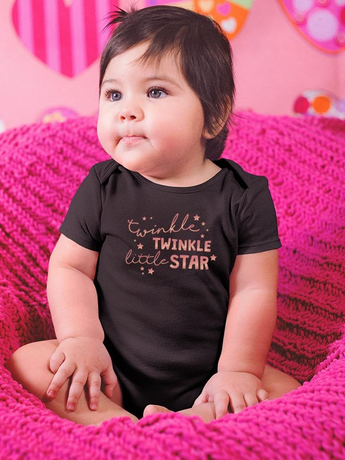 Twinkle Twinkle Quote Bodysuit Baby's -SmartPrintsInk Designs