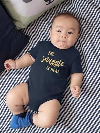 The Snuggle Is Real Quote Bodysuit Baby's -SmartPrintsInk Designs