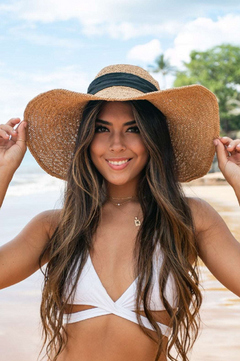 Packable Straw Beach Hat