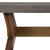 Picadilly Rectangle Dining Table in Acacia Wood and Concrete