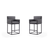 Ambassador Counter Stool in Grey and Black