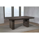 Sunset Trading Cali 96" Rectangular Extendable Dining Table | Brown Solid Wood | Seats 8