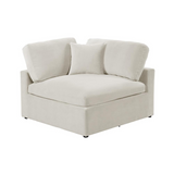 Remington 6-piece Ivory Velvet Modular Sectional