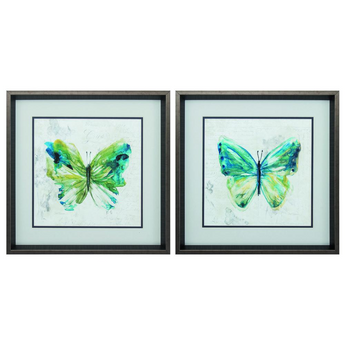Butterfly Sketch Wall Art, Pack of 2