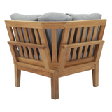 Marina Outdoor Patio Premium Grade A Teak Wood Corner Sofa