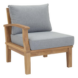 Marina Outdoor Patio Premium Grade A Teak Wood Left-Facing Sofa