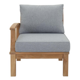Marina Outdoor Patio Premium Grade A Teak Wood Left-Facing Sofa