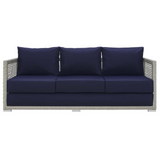 Aura Outdoor Patio Wicker Rattan Sofa