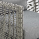 Aura 3 Piece Outdoor Patio Wicker Rattan Set - Gray Gray EEI-3598-GRY-GRY-SET