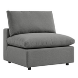 Commix 5-Piece Outdoor Patio Sectional Sofa - Charcoal EEI-5589-CHA