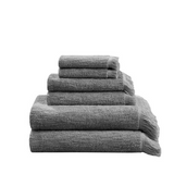 100% Cotton Dobby 6pcs Towel Set Charcoal II73-1255