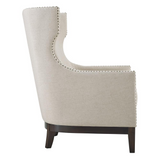 Roswell Linen Accent Chair - Beige