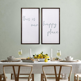 Stratton Home Decor This is Our Happy Place Set of 2 Framed Wall Art