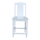 Seaside Counterheight Stool, 24" Seat Height, White