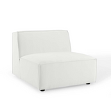 Restore Sectional Sofa Armless Chair - White EEI-3872-WHI