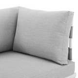 Harmony Sunbrella® Outdoor Patio Aluminum Sofa - Gray Gray EEI-4968-GRY-GRY