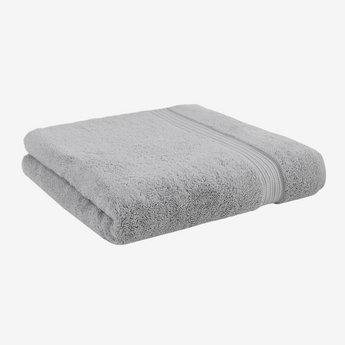 100% Turkish Cotton Solid Bath Towel Grey 30x58