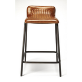 Ludlow Leather & Metal Counter Stool