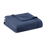 Cotton Blanket, 90x90, Indigo