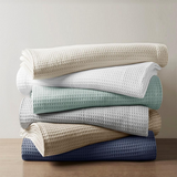 Cotton Blanket, 90x90, Indigo