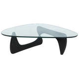 LeisureMod Imperial Triangle Coffee Table, Black
